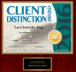 Lars Soreide Client Distinction Award 2016