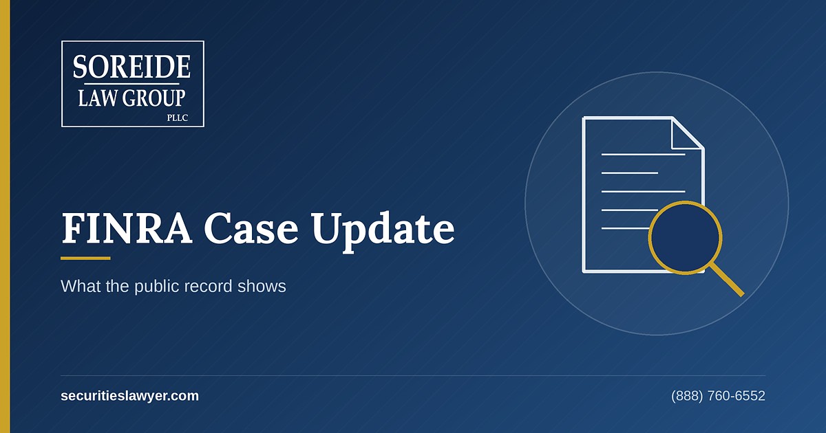 Christopher Laffey: summary of the public FINRA record, from Soreide Law Group