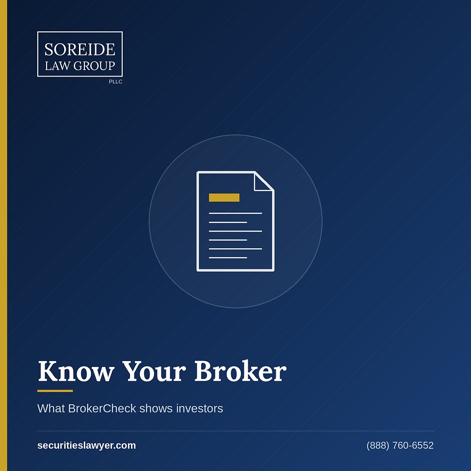 Know your broker: what FINRA BrokerCheck shows investors